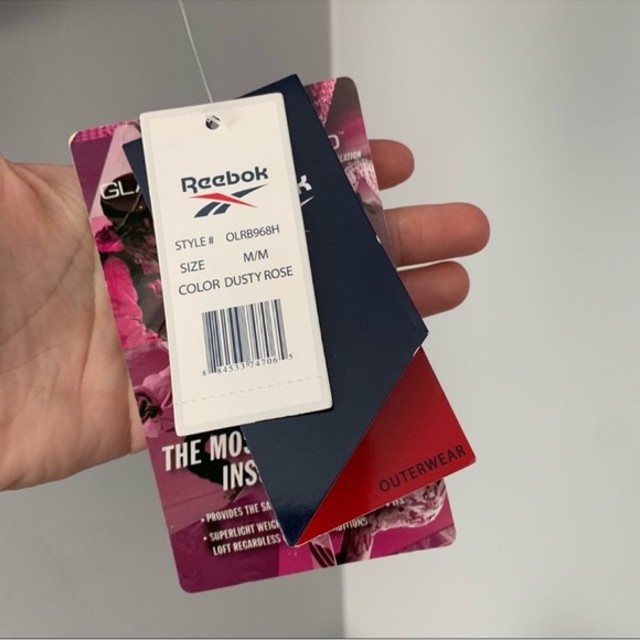 Reebok Dusty Rose Packable Full Zip Coat Size M - Picture 5 of 11